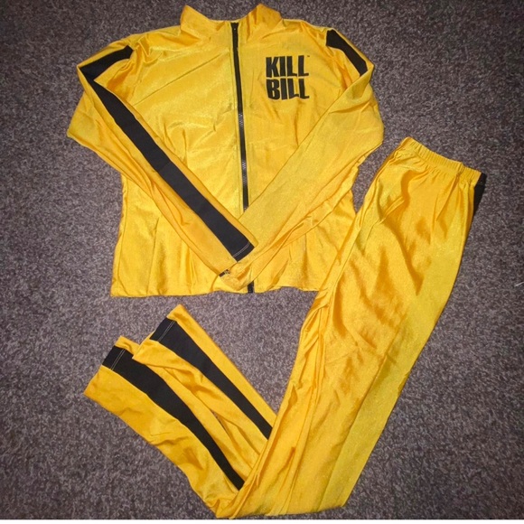 Kill Bill Halloween Custume Amazon Jackets & Blazers - #1659** Yellow "Kill Bill" Track Suit Jacket and Pants